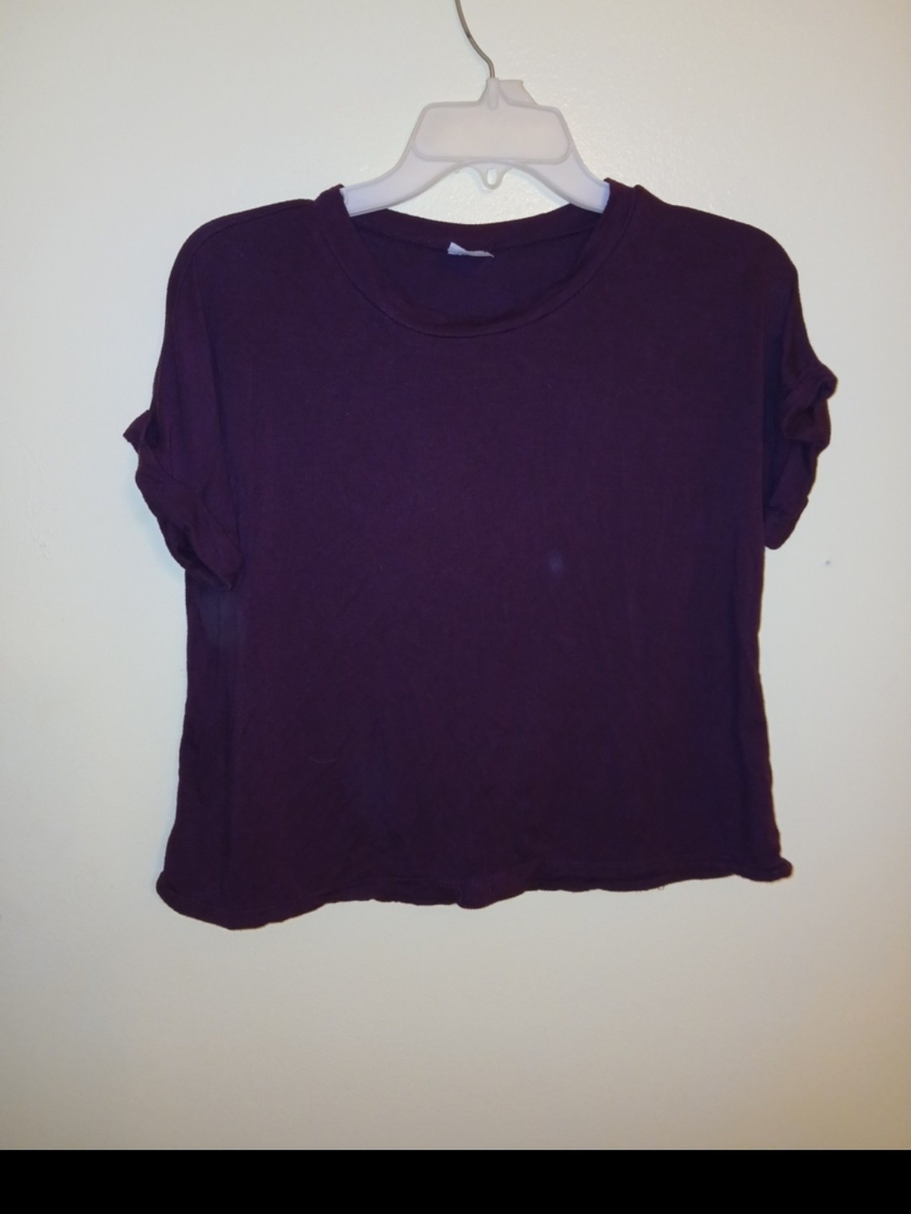 No Boundaries Purple Short Sleeve Crewneck Tee